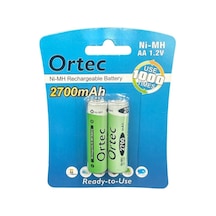 Ortec 1.2v 2700mah Ni-mh Aa Şarj Edilebilir Kalem Pil