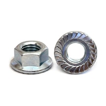 - M10 Tırtıklı Flanş Fındık, Dın 6923, Çinko Cr+3, 50 Paket