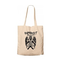 Baphomet Mythological Figure Krem Kanvas Bez Çanta Krem