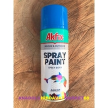 Akfix 400 ML Sprey Boya Mavi Renk Parlak Mavi