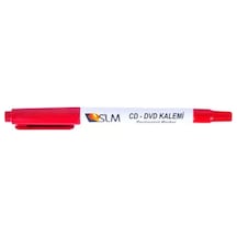Slm Kırmızı Çift Uçlu Permanent Cd/dvd Kalemi - 6'lı Paket