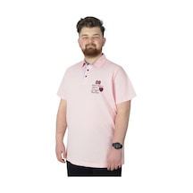 Mode Xl Büyük Beden T-Shirt Polo 08 Meeting 22329 Somon 001