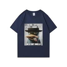 Flood Of Style Perry Platypus Komik Grafik T-shirt Erkek Kadın Moda Sokak Hip Hop Giysileri Büyük Boy % 100% Lacivert