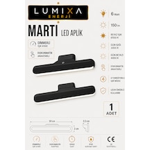 6 Watt Şarjlı Led Işık Usb Şarjlı Kablosuz Mıknatıslı Led Lamba 3 Farklı Işık Çok Renkli-9202