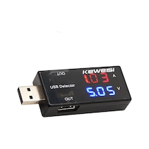Usb Akım Ve Gerilim Test Cihazı, Volt-amp Ölçer - 2 Usb Çıkışlı