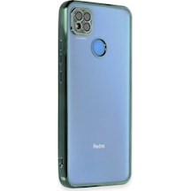 Mey İthalat Redmi 9c Kılıf Lensli Silikon - Yeşil