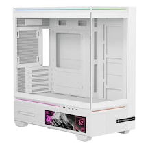 Thermalright Tl-m10 Vision White Argb Temperli Cam Mid Tower Matx Gaming Kasa