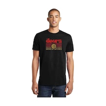 The Doors Riders On The Baskılı Siyah Erkek Tshirt