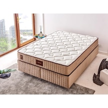 Niron Bamboo Yatak 180x200 Çift Kişilik Doğal Bambu Kumaş Tam Ortopedik Orta Sert Yaylı Yatak
