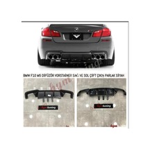 Bmw F10 Vorstainer Difüzör Sağ+sol/çiftli Çıkış. Piano Black