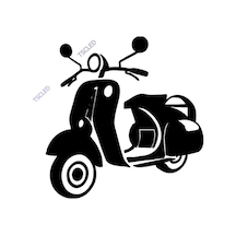 Motor Stickerı Yapıştırma 17Cm