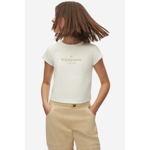 Xo Kids Kız Çocuk Tişort 8-14 Yaş 38360 Ekru