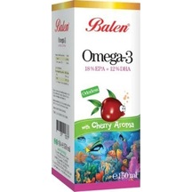 Balen Omega 3 Balık Yağı Visne Aromalı Şurup 150 ML