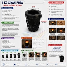 Torna Türk 1 Kilogram Siyah Pota