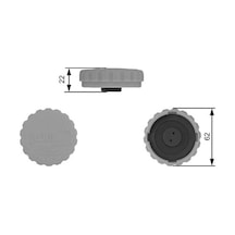 Opel Corsa C Yedek Su Depo Kapagi 1.4 2001-2006 Gates Rc235