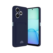Xiaomi Redmi 13 4g Kılıf Kelvin Kartvizitli Silikon - Lacivert 0.2M-Çok Renkli