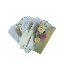 Keskin Color 13x18 Desenli Mektup Zarfı 10'lu Gül-7
