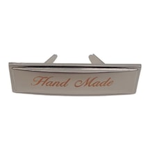 Angel Çanta Aksesuar Handmade Yazılı Metal Etiket Plaka Süs Gümüş Renk