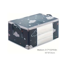 Willowhaven Orta Boy Donanımlı Büyük Kapasiteli Katlanır Giysi Saklama Çantası Sağlam Fermuarlı Lacivert