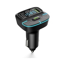 Pdateknoloj F9 Araç Fm Transmitter 5.3 Bluetooth Araç Kiti Usb Type-c Hızlı Şarj Çıkışlı Çakmak