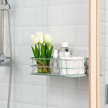 Kancalı Banyo Duş Rafı - Mint Çok Renkli