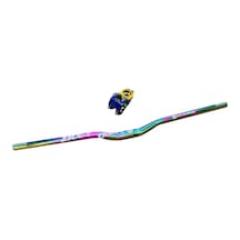 İnn Rainbow 780mm Alüminyum 31.8 Bisiklet Gidonu + Boğaz Seti Gidon İnn Boğaz Rainbow1 Çok Renkli