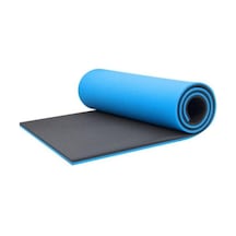 Çocuk Oyun Minderi 16 Mm - 180 X 60 Cm - Çift Taraflı Mavi-Siyah