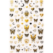 Gold Butterfly Luxury Nail Art Sticker Sw-cs064