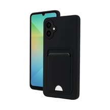 Samsung Galaxy A06 Kılıf Kelvin Kartvizitli Silikon - Siyah