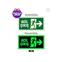 Yangın 1 Adet Fosforlu Sağ Gösteren Levhadır İç Alanda Kullanılmaktadır