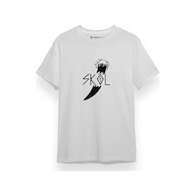 Viking Skol Beyaz Kısa Kol Erkek Tshirt 001