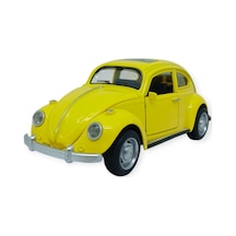 Sesli Işıklı Vosvos Araba 15 Cm - 32111d - Sarı Lisinya