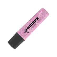 Metalik Simli Fosforlu Kalem - Pembe