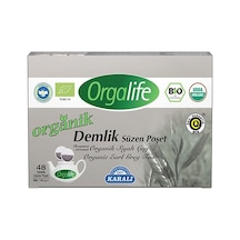 Karali Orgalife Orğanik Earl Grey Demlik Süzen Poşet Siyah Çay 48li 48 3gr 144gr 12'li Paket