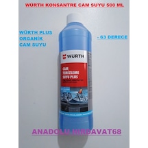 Würth -63 Cam Suyu Antifirizli Konsantre Oto Cam Suyu 500 Ml