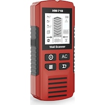 Xuweiwei Profesyonel Duvar Tarama Cihazı Kırmızı 3 Tarama Modu Ahşap Metal Kablo Tespit Pille Çalışır