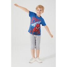 Spiderman The Heroic Man Mavi Erkek Çocuk Kapri Takım