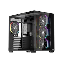 1st Player Bv7 Siyah Ack 750w 80+ Bronze Argb 4x12cm Fan Panoramik Temperli Cam Usb 3.0 Atx Kasa Arz