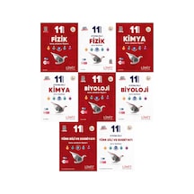 Limit 2027 11. Sınıf Fizik + Kimya + Biyoloji + Türk Dili Ve Edebiyatı Konu Anlatım Föyleri + Soru Bankası Seti 8 Kitap Maarif Model