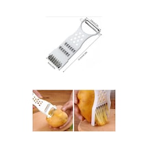 Rende Soyacak 5 Fonksiyonlu Sebze Meyve Soyucu Patates Havuç Salatalık Zencefil Doğrayıcı Çok Renkli