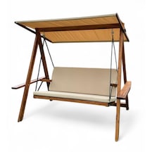 Riva 2100 3 Kişilik Ahşap Bahçe Salıncağı
