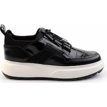 Bambi Siyah Siyah Leather Erkek Sneaker E01194010203 Siyah