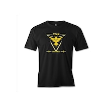 Pokemon Go - Team Instinct Siyah Erkek Tshirt