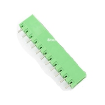 11 Pin Geçmeli Klemens 180' Erkek 5.08mm Yeşil