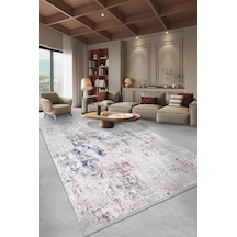 Youdayhomecollection Valoria-bej/kahve/mavi - Salon,oturma Odası Ve Koridor Halısı-robot Süpürgeye Uyumlu-kolay Temizlenebilir - 120x450 Çok Renkli