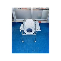 Bme668 Katlanabilir Tekerlekli Klozetli Sandalye Tuvalet Ve Banyo Sandalyesi