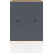 Kronos Gardrop 10 Raflı 4 Kapaklı 176x59x221 Çam-antrasit Antrasit