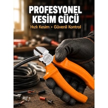 Elektrik Ve Teknik Çalışmalar İçin Profesyonel Dövme Çelik Yan Keski