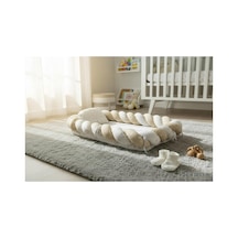 Linoababy Örgü Babynest Bebek Yatağı Anne Yanı Yatağı - Cappuccino