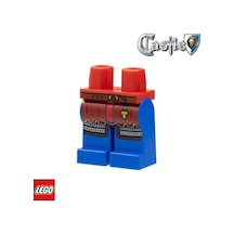 Minifigür Parçaları: Legs Decorated, Bacak, Ayak: 970c07pb13 Şovalye Bacağı